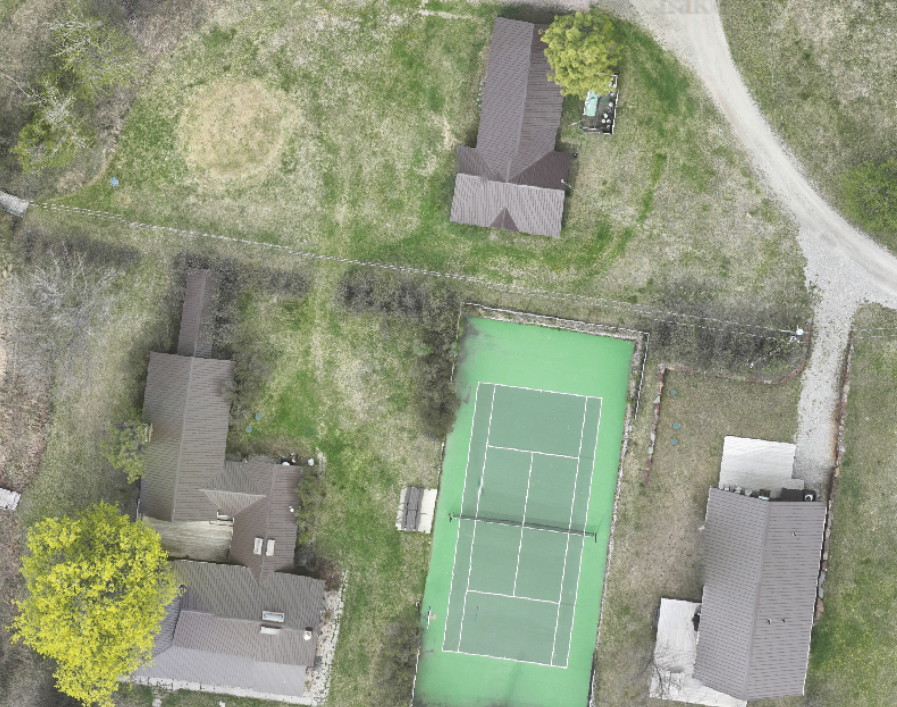 Drone ortho photo map mosaic